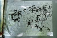 Val Camonica, tracing on plastic